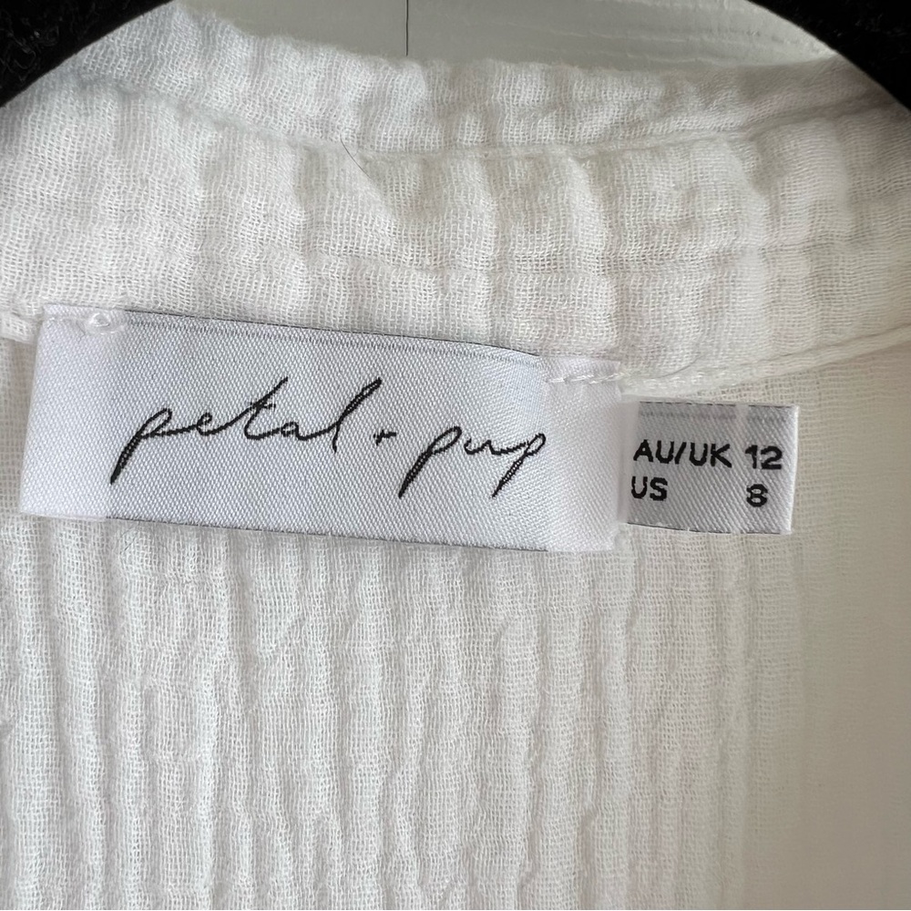 Petal & Pup White Button-Front Maxi Dress - Picture 5 of 11